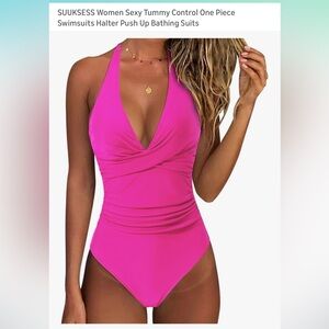 Pink One-Piece Swimsuit Medium New NWT